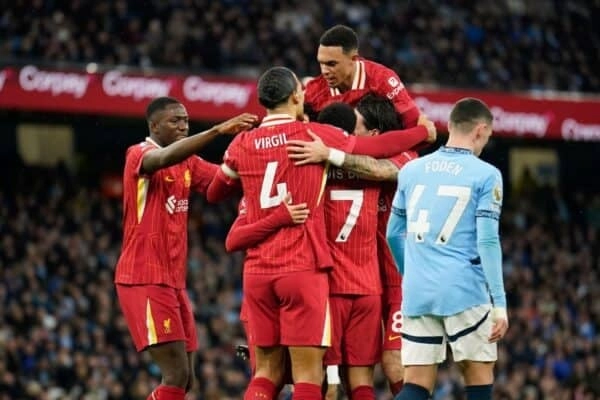 Liverpool vừa đánh bại Man City 2-0 ngay tại Etihad.