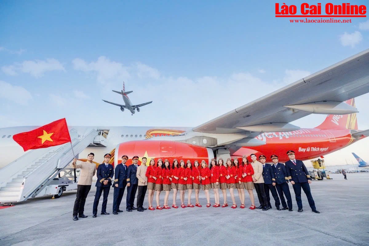 Tàu bay Vietjet tại sân bay Miami, Florida, Hoa Kỳ