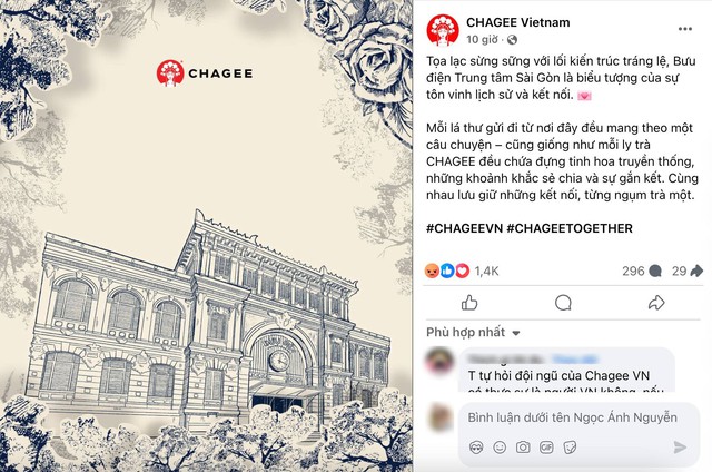 Bài đăng gần nhất trên fanpage Chagee nhận về hàng loạt phẫn nộ cùng các bình luận bày tỏ sự bức xúc (Ảnh chụp màn hình)