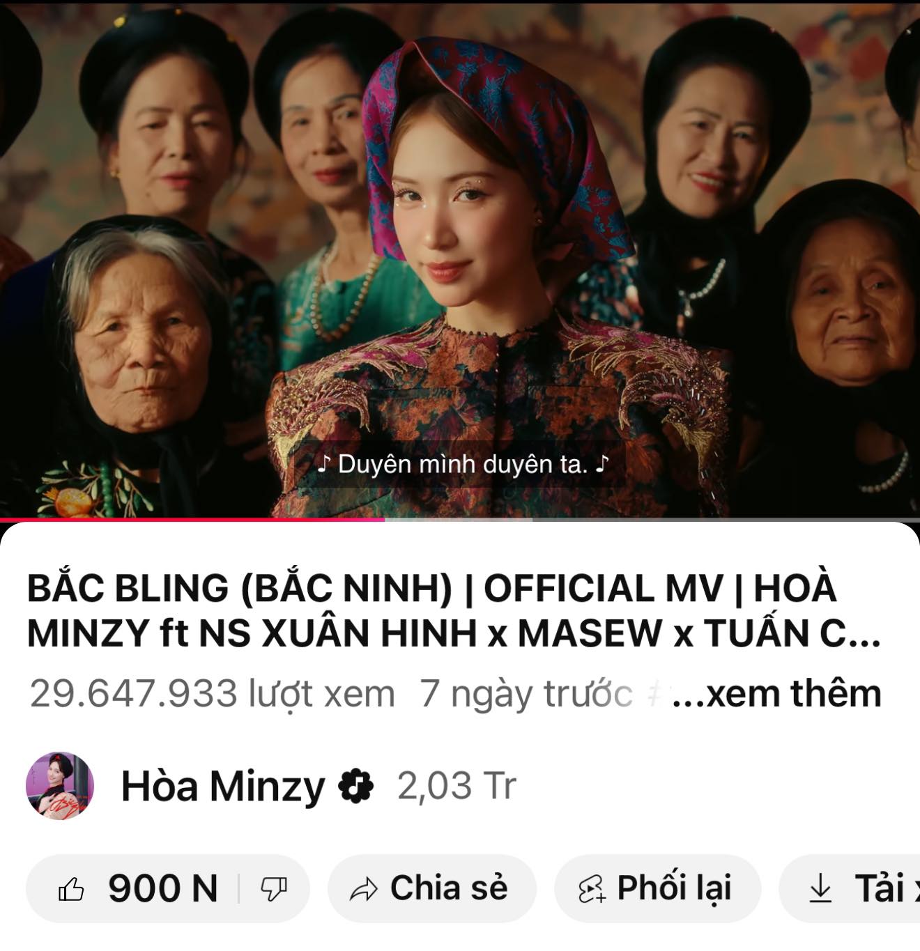 Hoà Minzy đại thắng với MV Bắc Bling