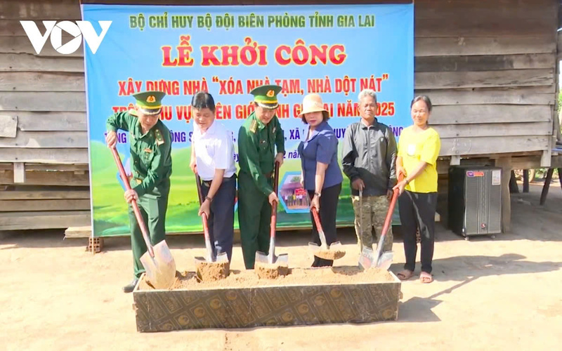 Sự chung tay của lực lượng biên phòng góp phần giúp nhiều hộ nghèo ổn định cuộc sống. (Ảnh VOV)