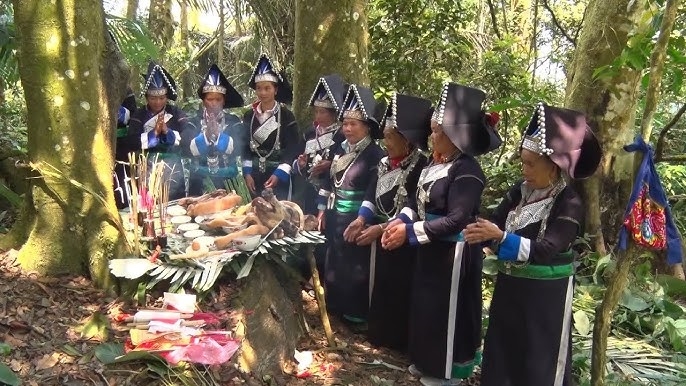 Nghi le cung rung cua nguoi Pa Di tai huyen Muong Khuong 45566