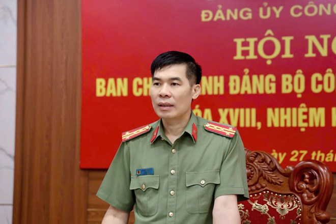 Dai ta Cao Minh Huyen Giam doc Cong an tinh Lao Cai. 5454566