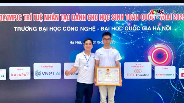 Học sinh Trường THPT Chuyên Lào Cai đoạt giải Ba Cuộc thi Trí tuệ nhân tạo VOAI 2025 (ảnh THLC)