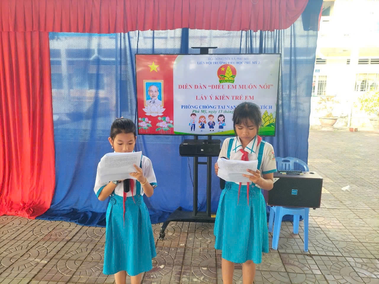 Những tiến bộ rõ nét trong nỗ lực chấm dứt lao động trẻ em trái pháp luật 3 Huyện Phú Tân (Cà Mau) đã tổ chức triển khai mô hình phát huy quyền tham gia của trẻ em ở sở. Ảnh: TL