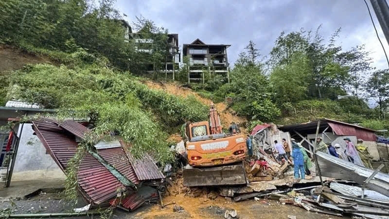 Thích ứng với thiên tai bất thường 5 Khu vực xảy ra sạt lở khiến một người tử vong ở Sa Pa (Lào Cai) vào giữa tháng 5/2025