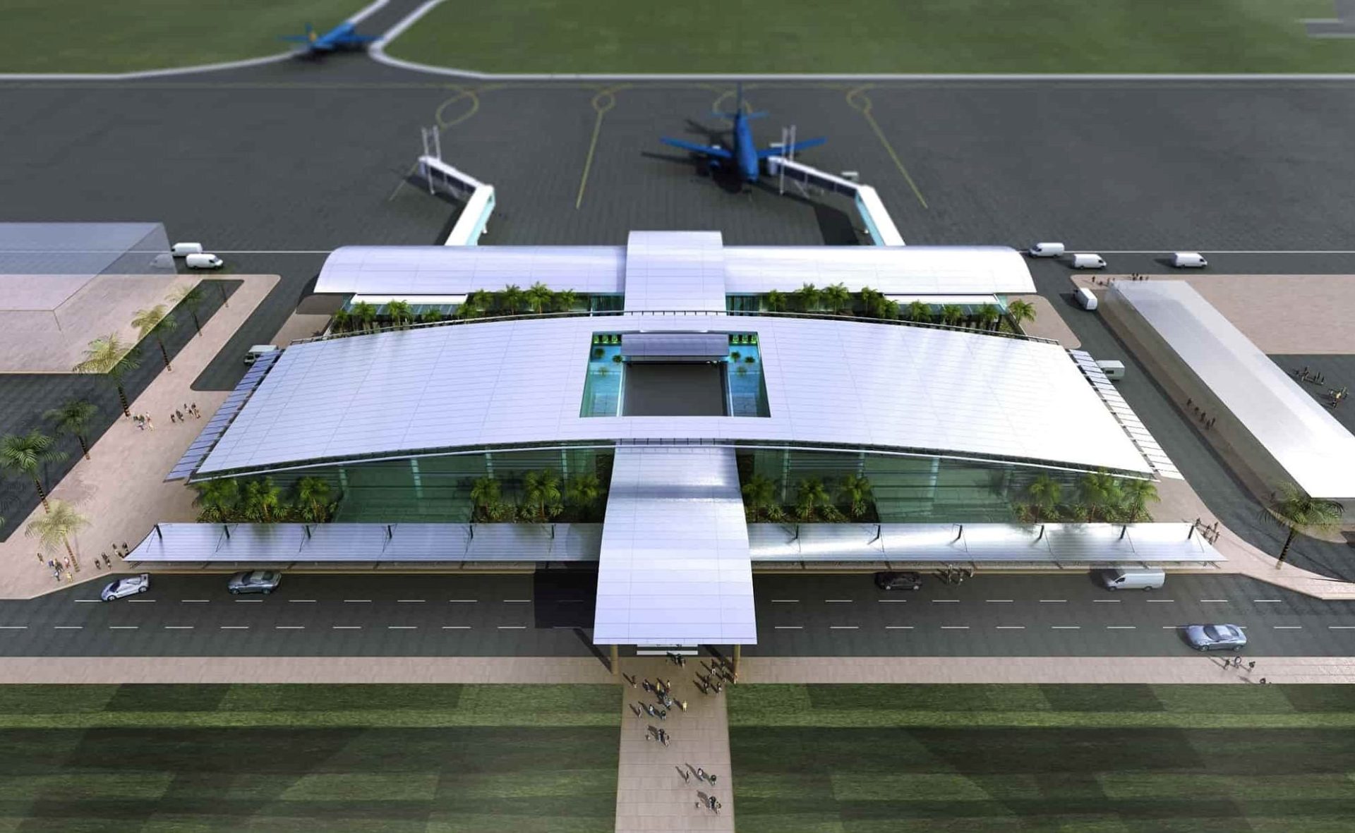 Lào Cai dự kiến đấu thầu lựa chọn nhà đầu tư xây dựng sân bay Sa Pa trong quý 3/2025 1 Phối cảnh Cảng hàng không Sa Pa.