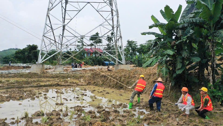 Vi tri 173 nam tren nen ruong nen luc luong thi cong gap kha nhieu kho khan