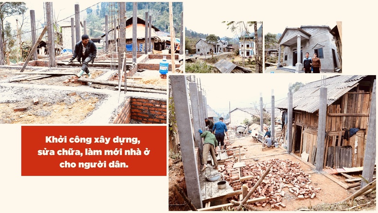 Lào Cai: Hàng nghìn căn nhà vượt chuẩn, 'về đích' sớm 1 Phong trào đổi công, hỗ trợ nhau dựng nhà mới tiếp tục được nhân rộng, trở thành nét đẹp nghĩa tình ở các địa phương