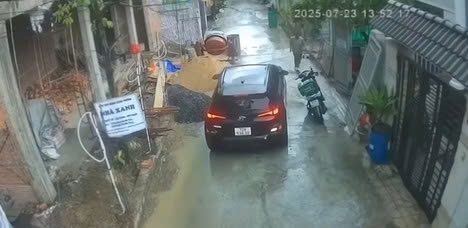 Hiện trường xảy ra sự việc. Ảnh: Cắt từ clip bạn đọc cung cấp