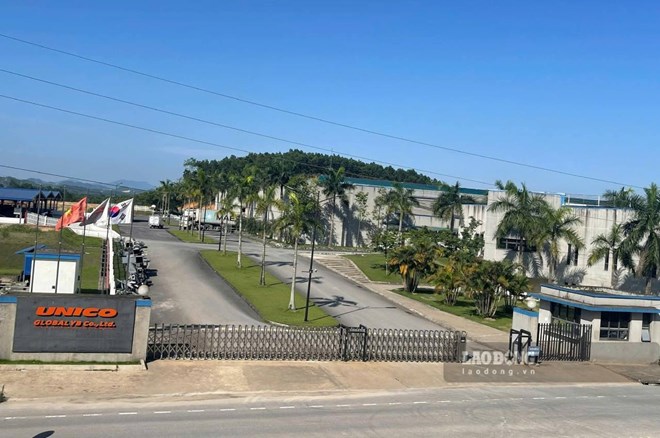 Làm rõ thông tin bữa ăn công ty có dị vật nghi giống dòi ở Lào Cai. 1 Công ty TNHH Unico Global nơi xảy ra vụ việc. Ảnh: Văn Đức.