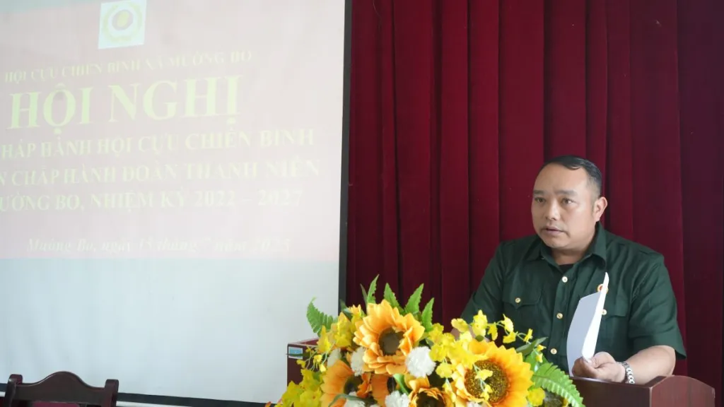 Mường Bo tổ chức hội nghị Ban Chấp hành Cựu Chiến binh và Đoàn Thanh niên lần thứ nhất nhiệm kỳ 2022–2027 2 Hội CCB xã thông qua dự thảo chương trình hoạt động 6 tháng cuối năm 2025 ( ảnh trung tâm VHTT – truyền thông Sa Pa )