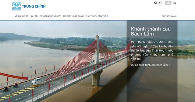Doanh nghiệp ít tên tuổi 'ôm trọn' dự án nghìn tỷ tại Yên Bái: Hé lộ mối liên kết với 'cánh tay nối dài' của tập đoàn quen mặt trúng hàng loạt gói thầu lớn 2 Hình ảnh website tự giới thiệu của Công ty TNHH Thương mại và Xây dựng Trung Chính.