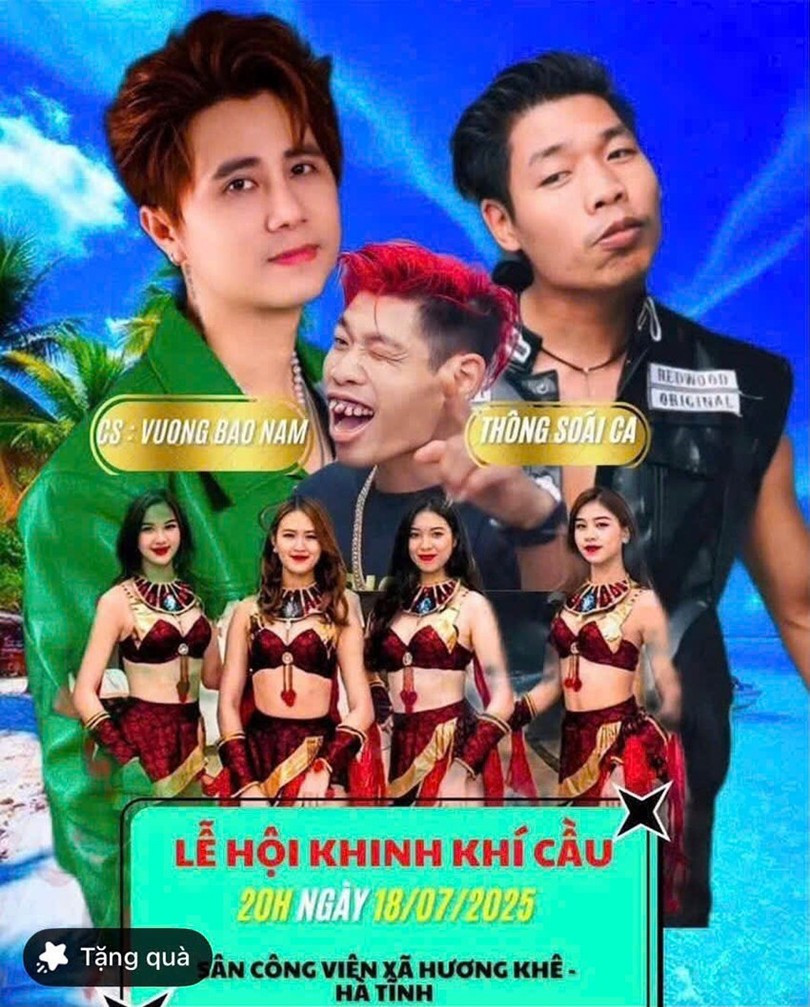 Mời 'Thông Soái Ca' giao lưu trong chương trình, doanh nghiệp Hà Tĩnh bị xử phạt 25 triệu đồng. 1 Thông "Soái Ca" được mời biểu diễn trái phép ở Hà Tĩnh.
