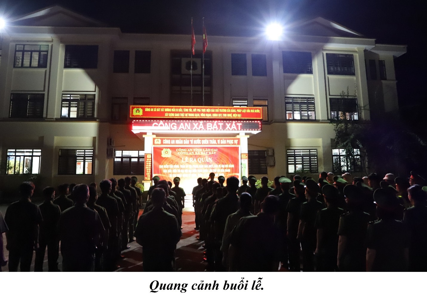 Quang cảnh buổi lễ ( ảnh truyền thông khu vực Bát Xát ) .