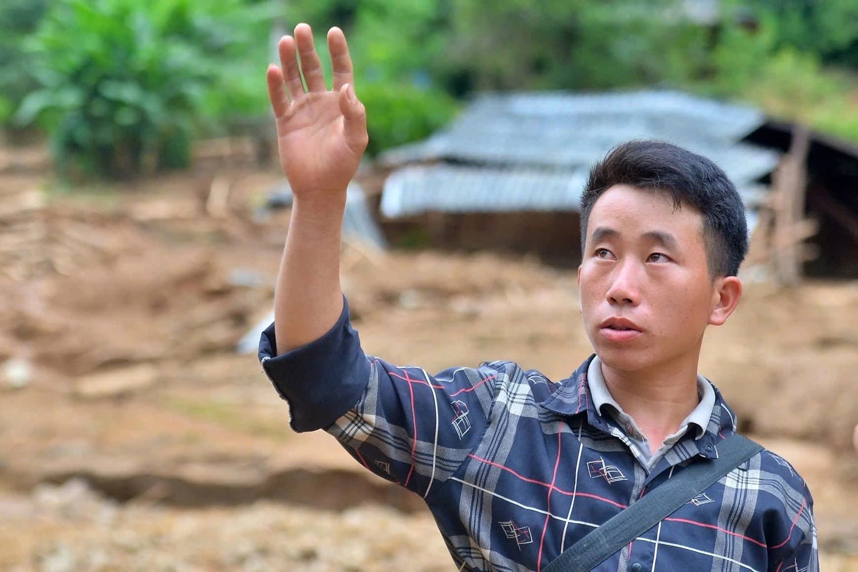 Trưởng bản Mùa A Thi kể lại thời điểm sơ tán người dân trước khi xảy ra sạt lở