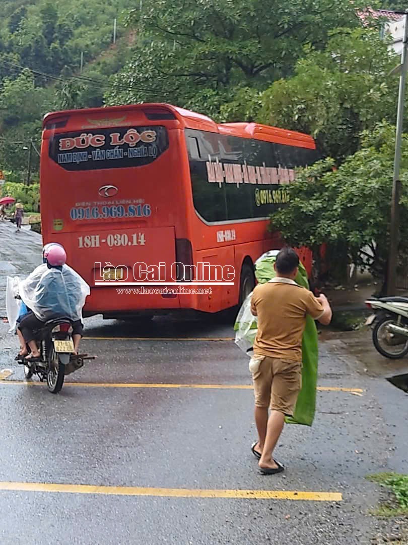 Hiện trường vụ tai nạn.