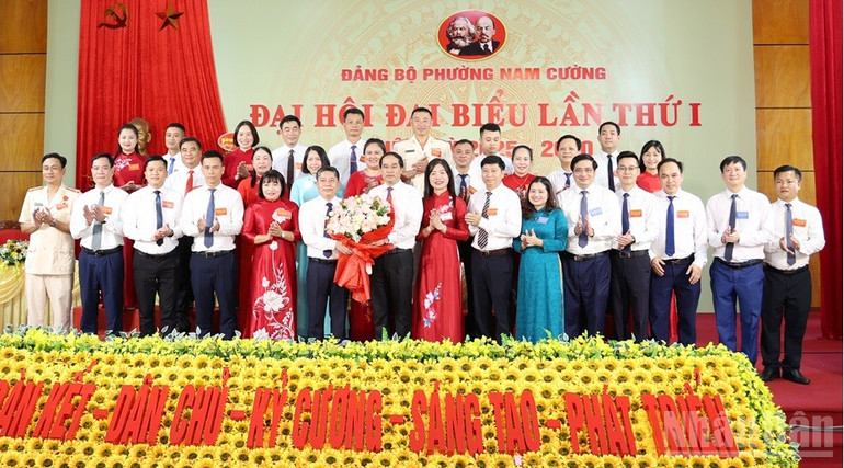 Ban chấp hành Đảng bộ phường Nam Cường nhiệm kỳ 2025-2030.