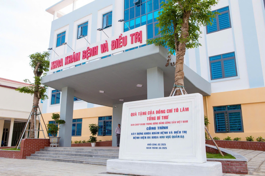Hoàn thành công trình khám chữa bệnh cho người dân vùng cao Tuyên Quang 2 Công trình là món quà của Tổng Bí thư Tô Lâm trao tặng địa phương.
