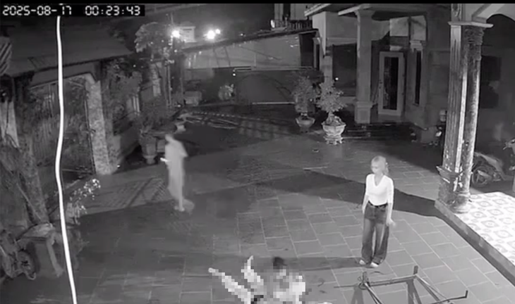 Hiện trường nơi xảy ra sự việc - Ảnh cắt từ clip