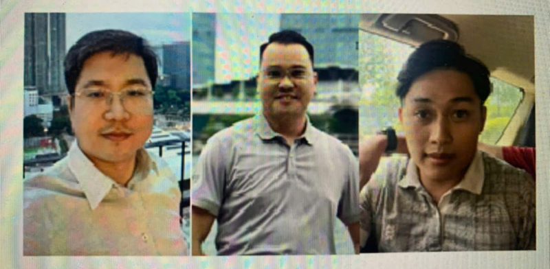 Các đối tượng trong vụ án.