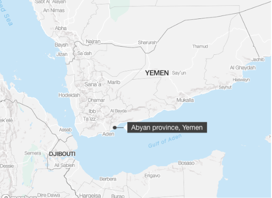 Thảm kịch đắm tàu ngoài khơi Yemen: Ít nhất 142 người chết và mất tích 1 Khu vực nơi xảy ra tai nạn lật tàu.