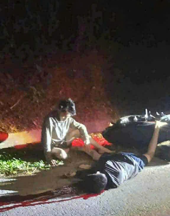 Hai nạn nhân sau vụ rượt đuổi