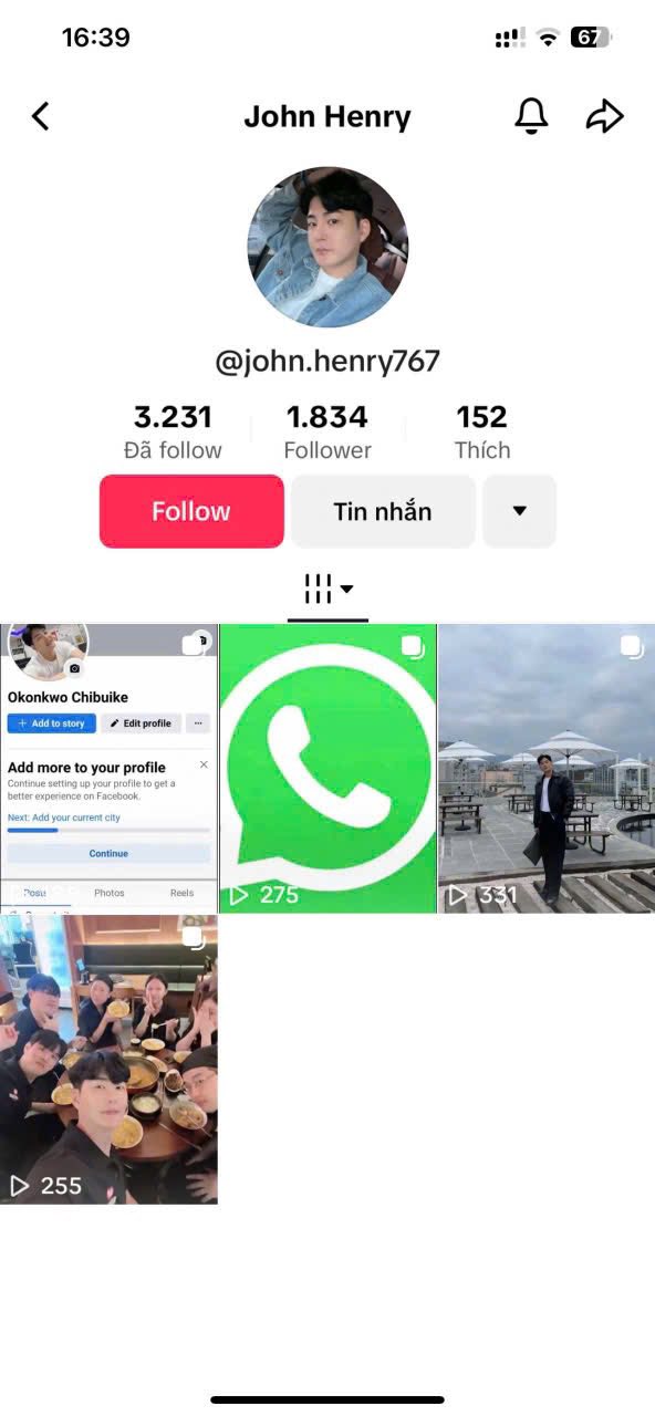 Đối tượng chị T quen qua mạng xã hội TikTok (ảnh công an xã Văn Bàn )