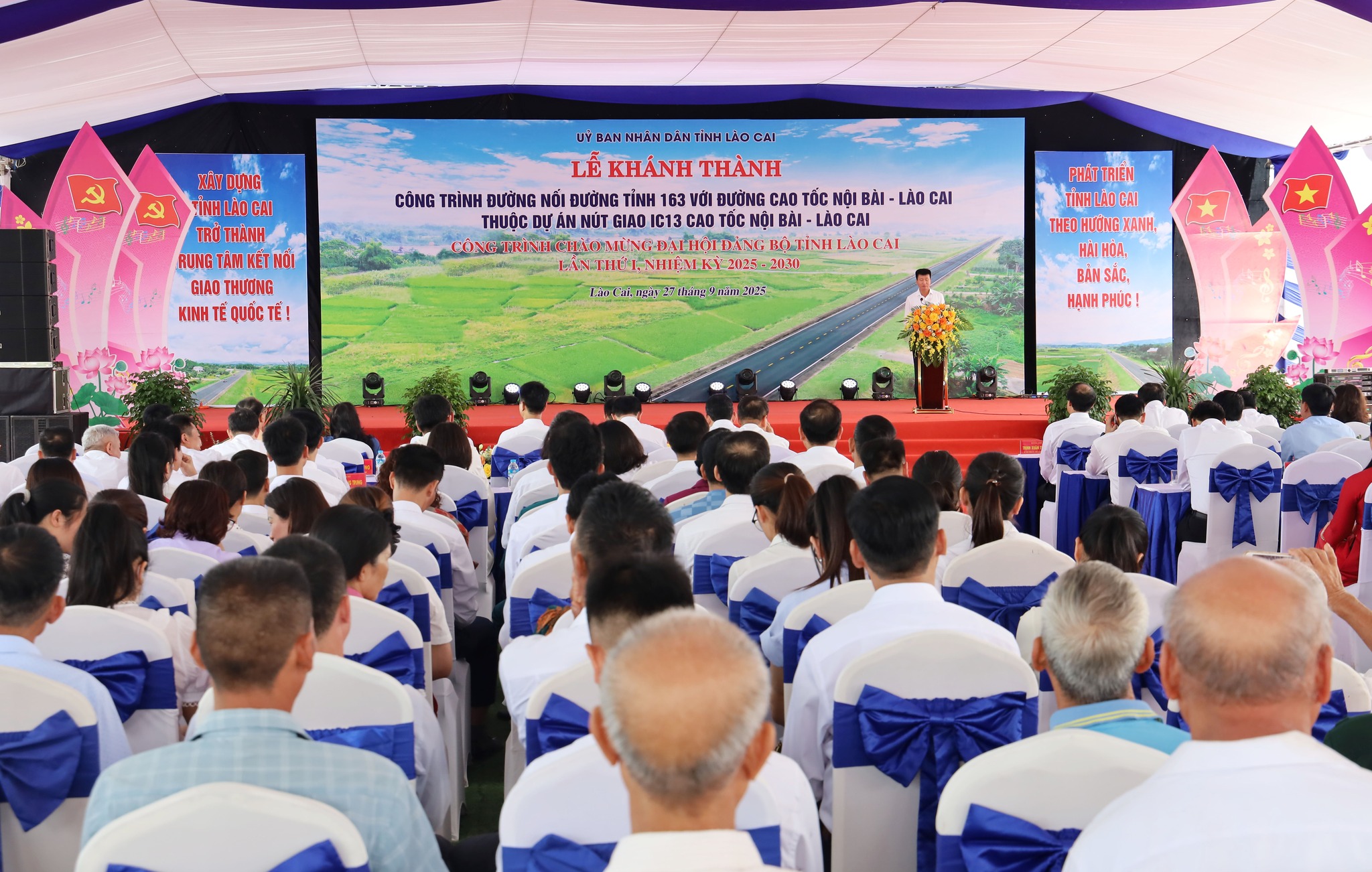 Lào Cai khánh thành công trình Đường nối đường tỉnh 163 với đường cao tốc Nội Bài - Lào Cai thuộc Dự án nút giao IC13 cao tốc Nội bài - Lào Cai 9 555007683 1118238317148231 4217953076713004375 n