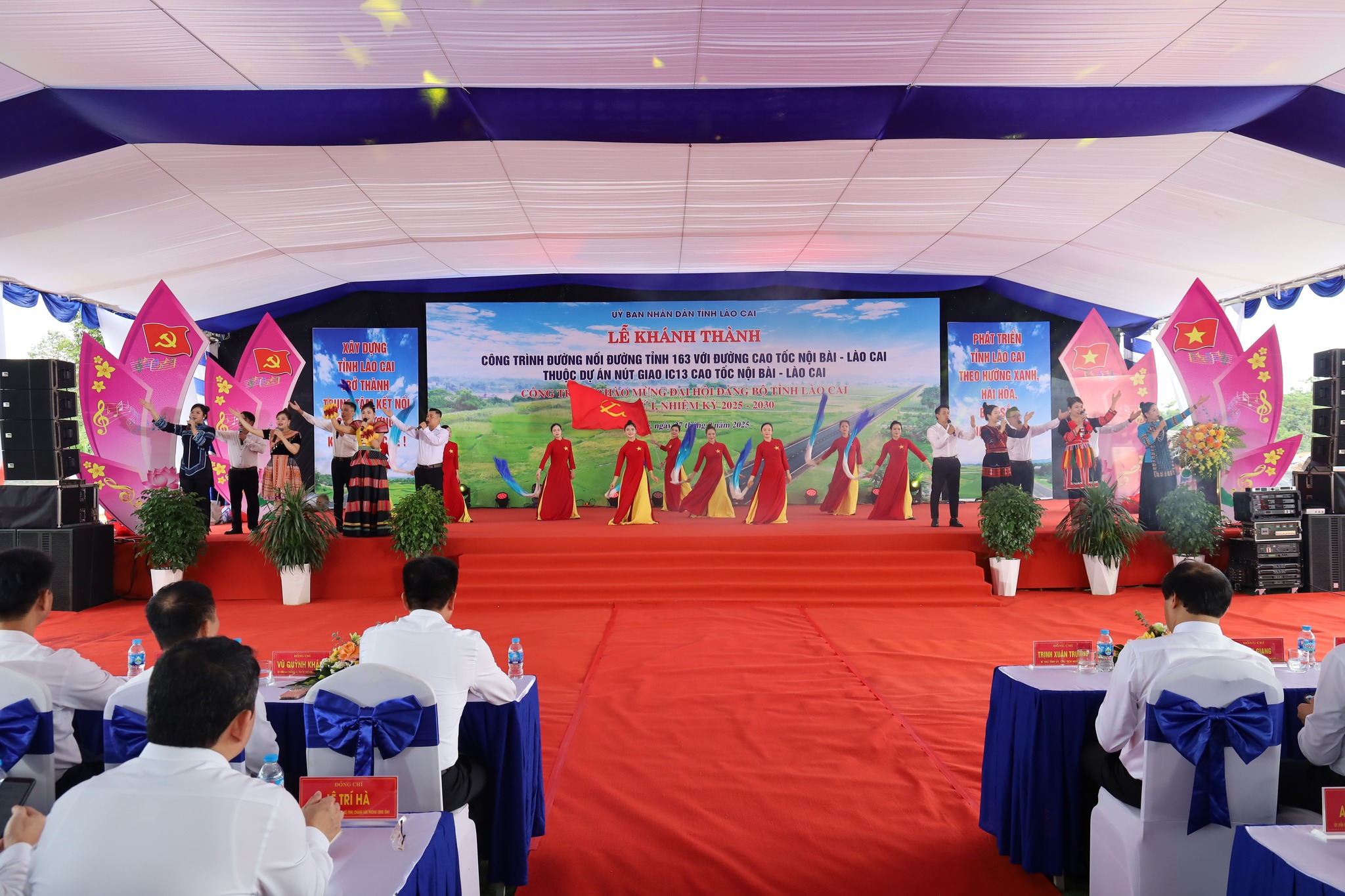 Lào Cai khánh thành công trình Đường nối đường tỉnh 163 với đường cao tốc Nội Bài - Lào Cai thuộc Dự án nút giao IC13 cao tốc Nội bài - Lào Cai 8 555628375 1118238230481573 7961485800966787088 n