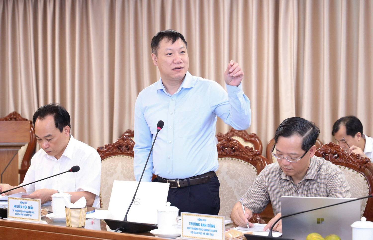 GS.TS Nguyễn Tiến Thảo - Vụ trưởng Vụ Giáo dục đại học. Ảnh: Trần Hiệp. tuyensinhdaihoc.jpg