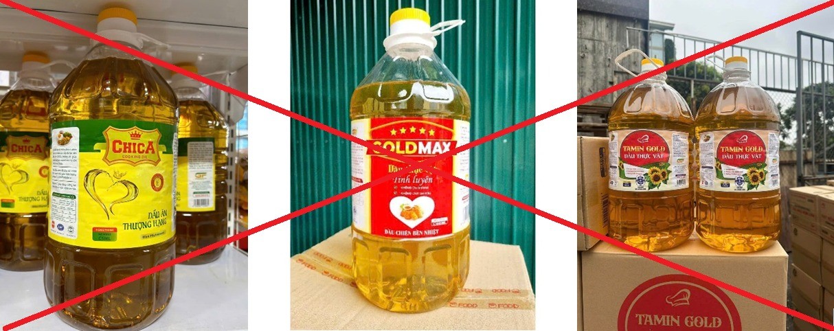 Dầu ăn giả, kém chất lượng .