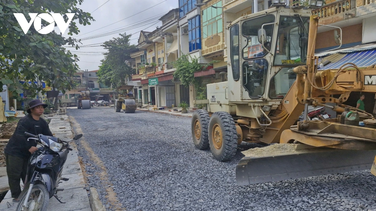 Hệ thống rãnh thoát cơ bản đã hoàn thành, dự kiến cuối năm nay, công trình sẽ hoàn thành toàn bộ các hạng mục.