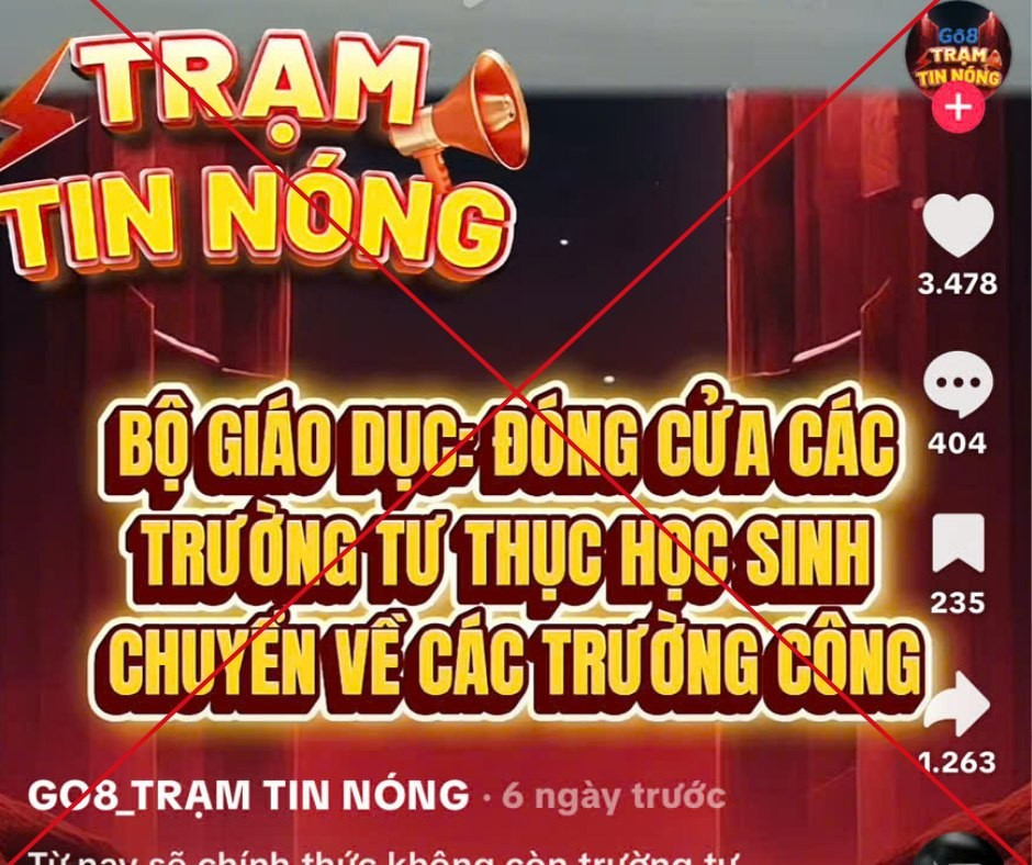 Bộ GD&ĐT cảnh báo tin sai sự thật về giải thể cơ sở giáo dục ngoài công lập 5 3.jpg