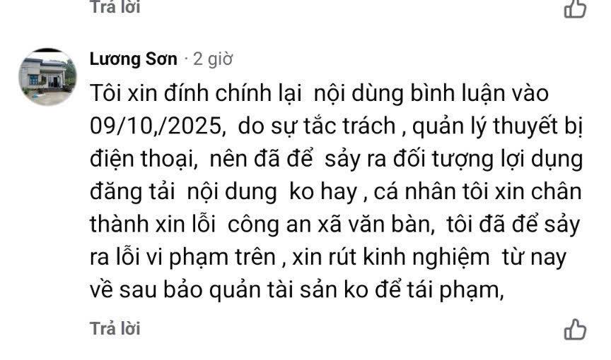 Công an xã Văn Bàn xử lý kịp thời vụ việc bình luận phản cảm trên mạng xã hội 2 572768198 797737533092957 5595207819465266405 n