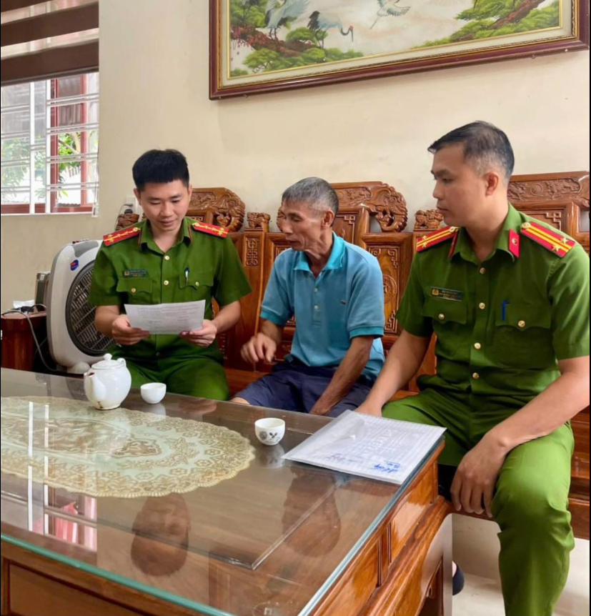 Công an phường cam đường phát huy phong trào vì dân phục vụ