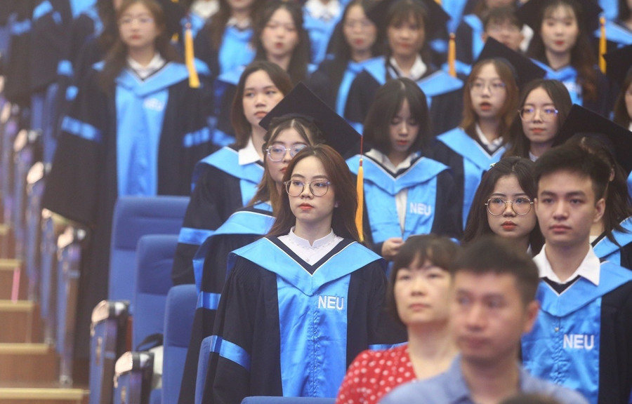 Tái cấu trúc trường đại học công lập: Bước ngoặt chiến lược 1 Sinh viên Đại học Kinh tế Quốc dân. Ảnh minh họa: INT