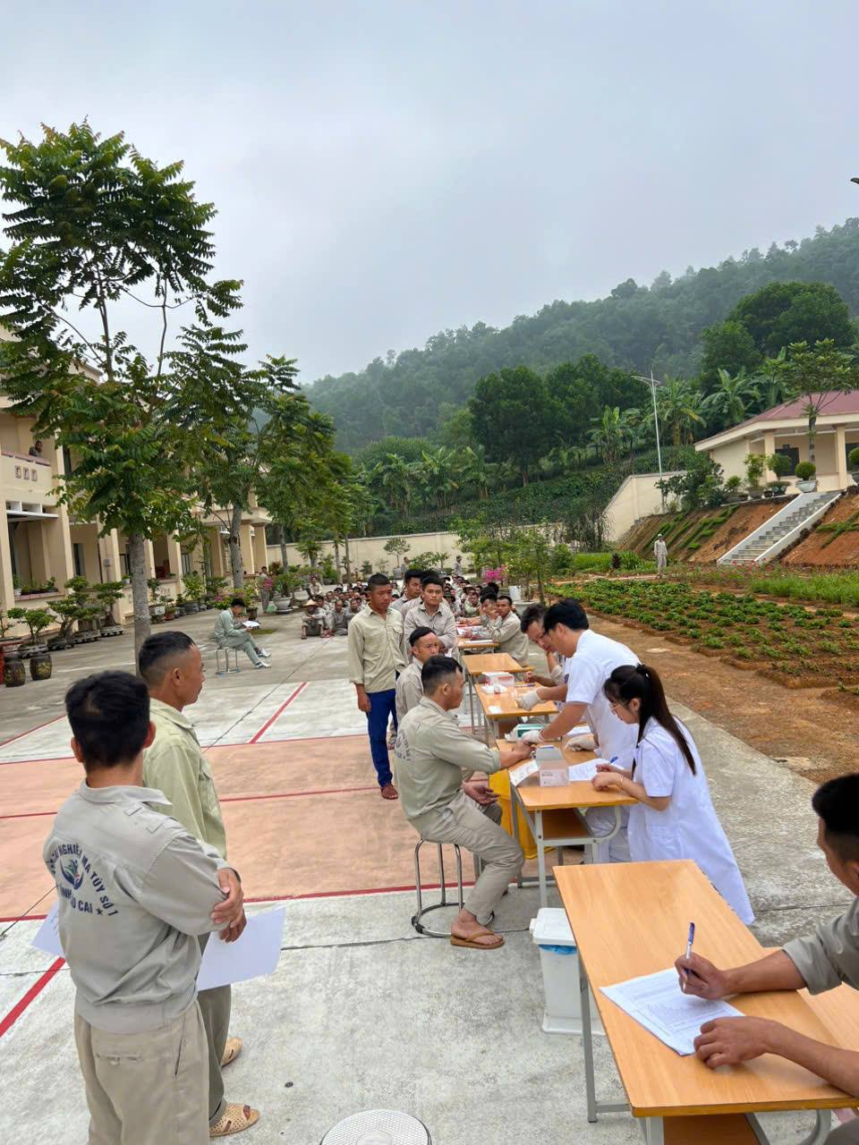 Lào Cai: 198 học viên tại Cơ sở Cai nghiện ma túy số 1 được test nhanh HIV 3 gen h L3 235913