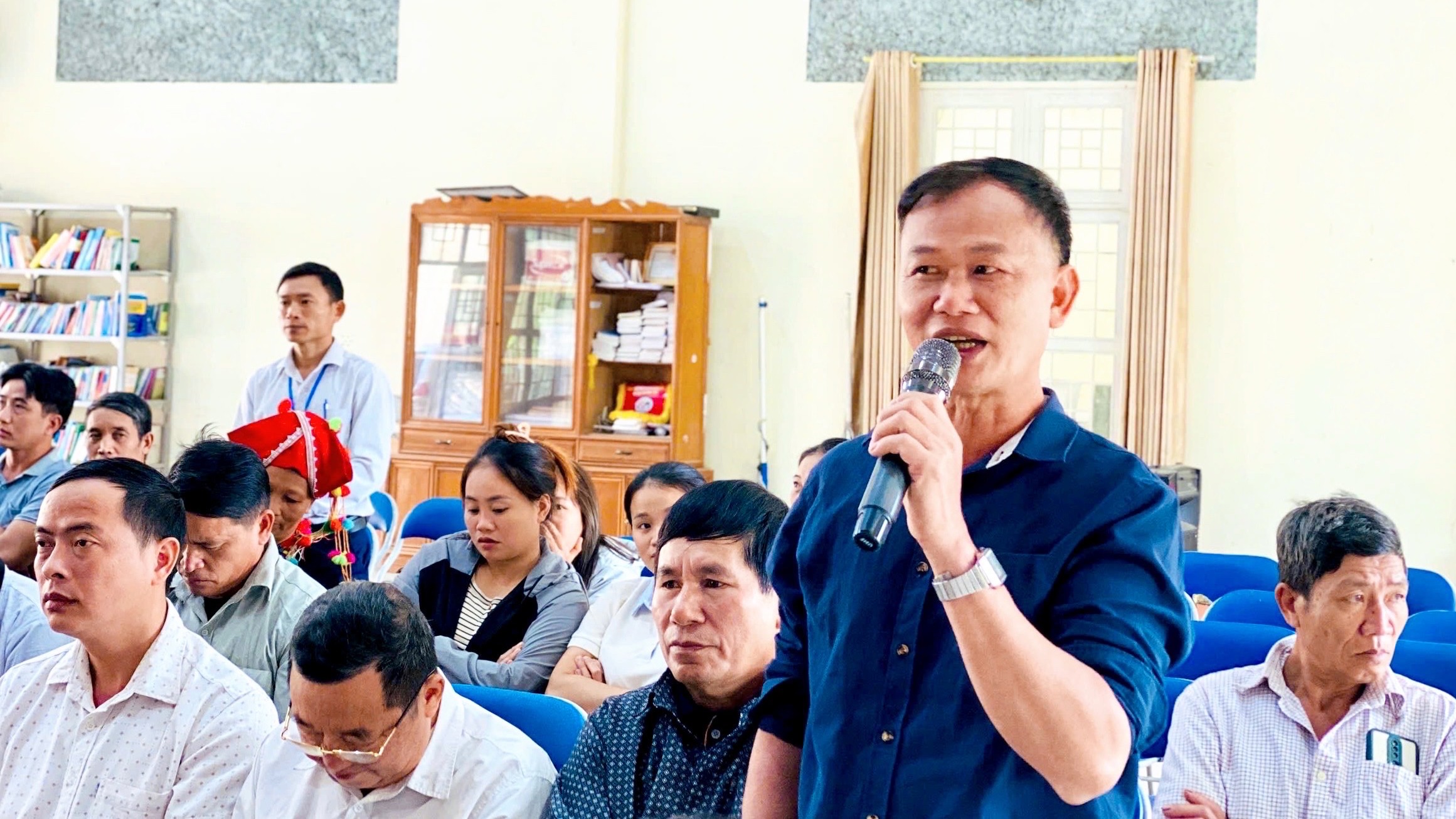 Xã Minh Lương đối thoại trực tiếp với Nhân dân, tháo gỡ khó khăn từ thực tiễn cuộc sống 4 nguoi dan phat bieu y kien