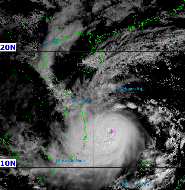 Bão số 13 giật cấp 17, áp sát đất liền Quảng Ngãi – Đắk Lắk: cảnh báo cấp độ rủi ro thiên tai cấp 4 2 1329