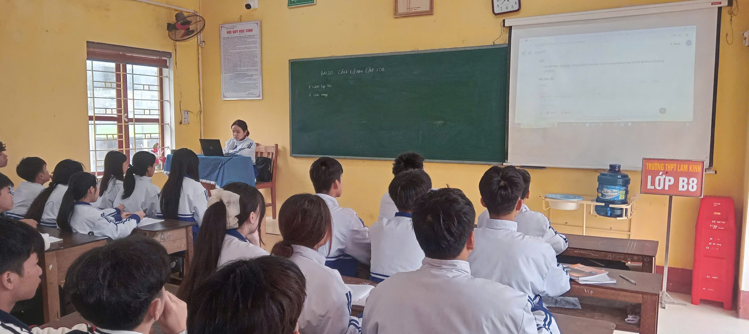 Cơ bản khó khăn triển khai dạy học 2 buổi/ngày tại các nhà trường là chưa bảo đảm cơ sở vật chất, đội ngũ giáo viên. thpt-lam-kinh.jpg