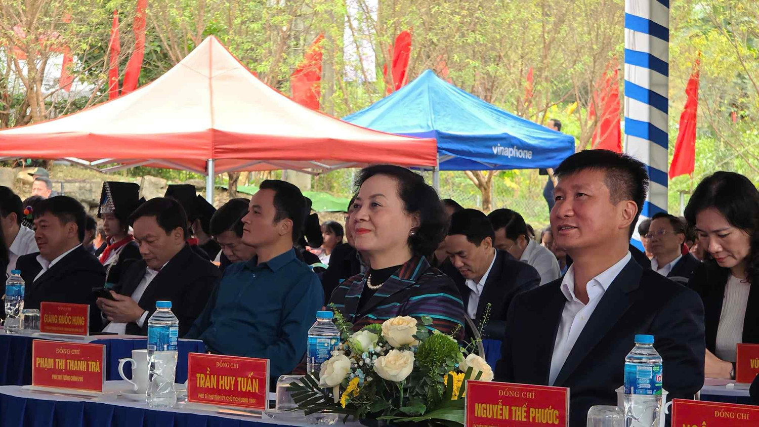 Phó Thủ tướng Phạm Thị Thanh Trà dự Lễ Khởi công xây dựng 4 Trường Phổ thông Nội trú Liên cấp tại xã Mường Khương, tỉnh Lào Cai - Ảnh: Trần Ngọc Linh ptt-thanh-tra.jpg