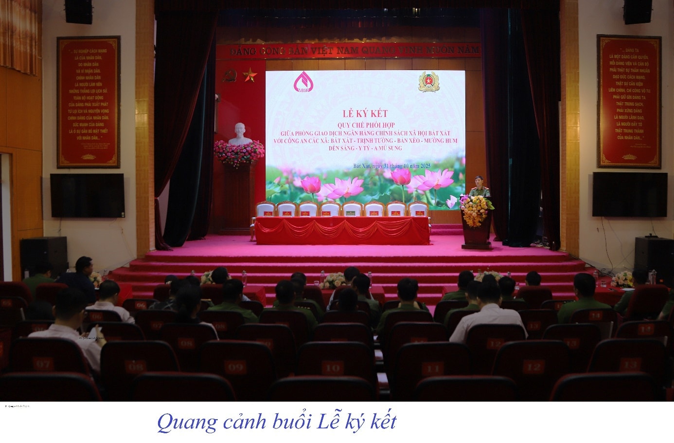 Bát Xát: Ký kết quy chế phối hợp giữa Ngân hàng Chính sách xã hội và công an các xã – Chung tay vì an toàn tín dụng và an sinh xã hội 1 572232956 756704520761691 5210382612763177933 n