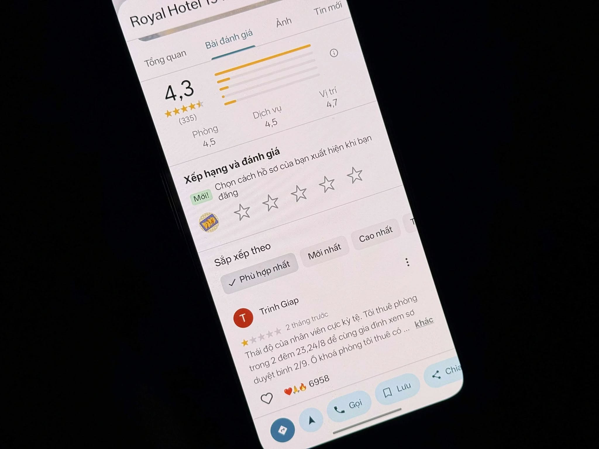 Google Maps gỡ hết 30.000 bình luận tiêu cực trong thời gian ngắn, chỉ để lại các đánh giá trước đó dành cho khách sạn