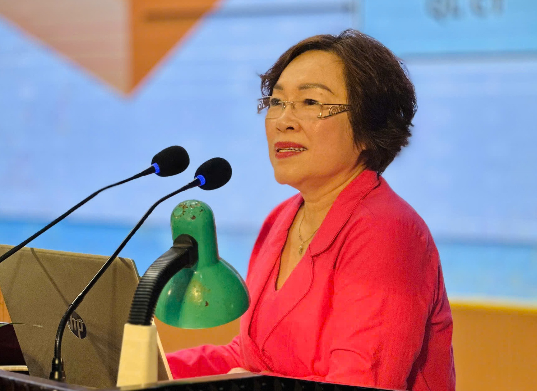 Nhiều cán bộ xã phụ trách giáo dục nhưng chưa từng làm giáo dục 1 GS.TS. Nguyễn Thị Mỹ Lộc chia sẻ tại hội thảo.