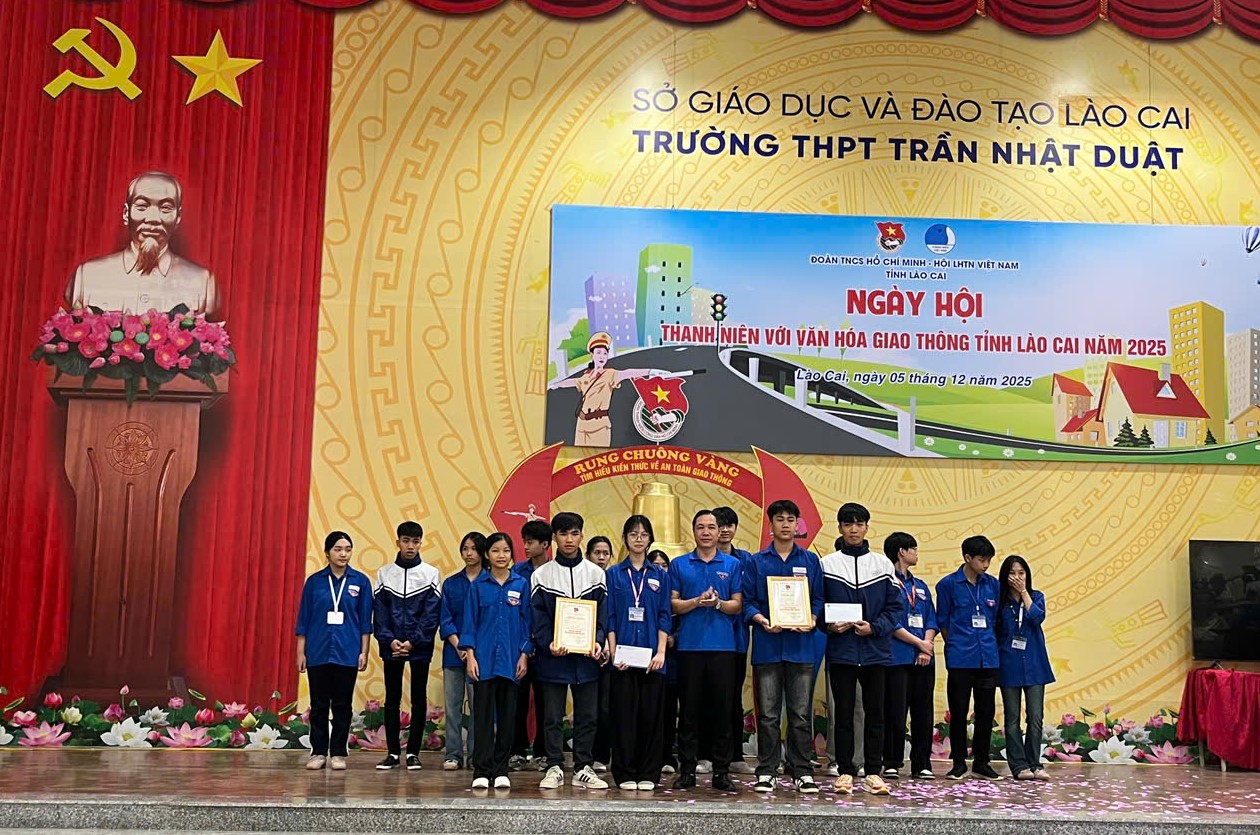 Ngày hội văn hóa giao thông: Lan tỏa ý thức an toàn trong giới trẻ Lào Cai 594958901 1164689612521907 2006245515206104640 n