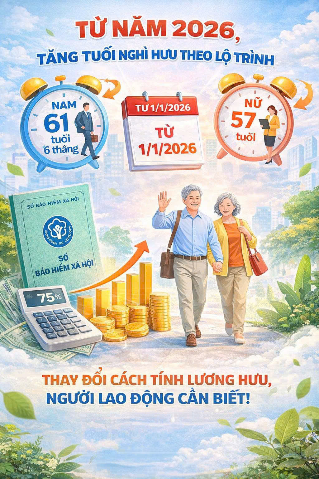 Từ năm 2026, tăng tuổi nghỉ hưu theo lộ trình: Người lao động cần biết cách tính lương hưu 1 z7332412971683 d1c792219d84fa33b8482e2a0506a152