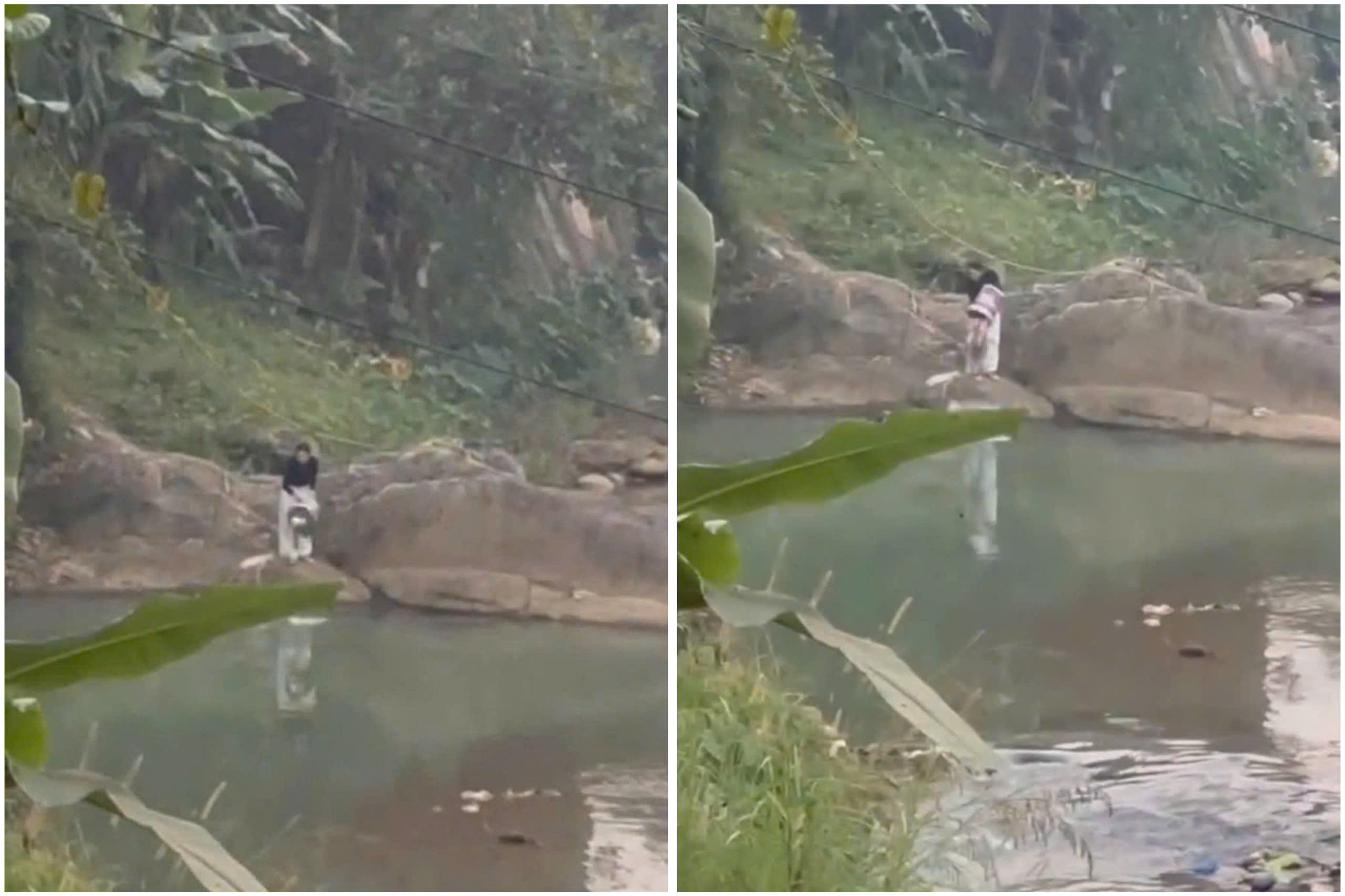 Phúc Lợi: Xử phạt 1,5 triệu đồng trường hợp xả rác sinh hoạt xuống suối 2 Hinh anh ghi nhan hanh vi xa rac thai nhua xuong suoi tai khu vuc thon 3 Van xa Phuc Loi