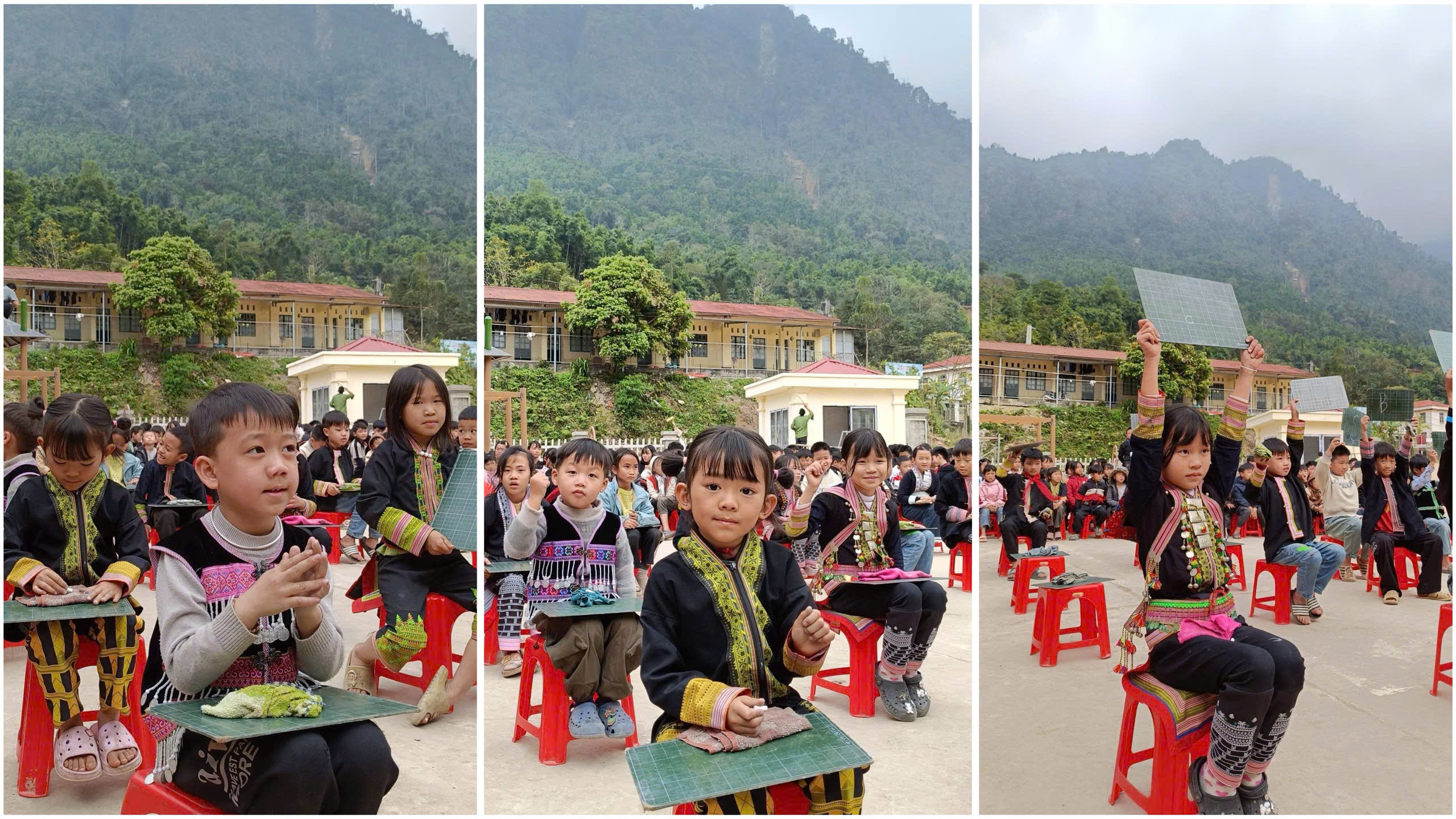 Sân chơi trí tuệ “Rung chuông vàng” lan tỏa niềm vui học tập tại Trường TH & THCS Nậm Cang 2 Hoc sinh Truong TH THCS Nam Cang hao hung tham gia cuoc thi