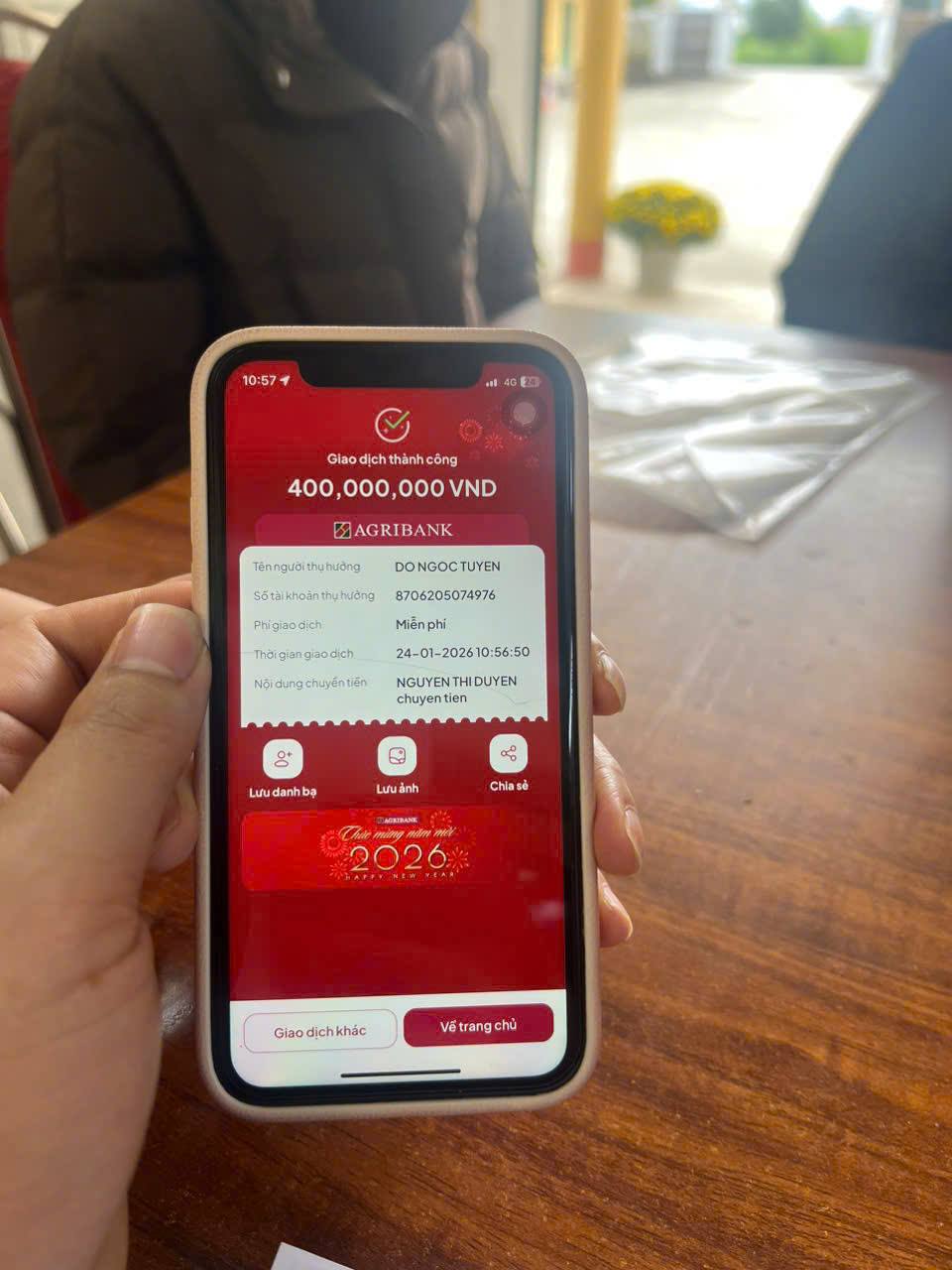 Khoanh khac giao dich hoan tat 400 trieu dong